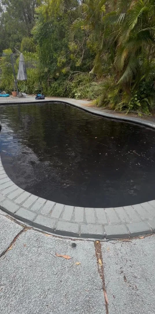 Dark neglected pool before Deep Blue
