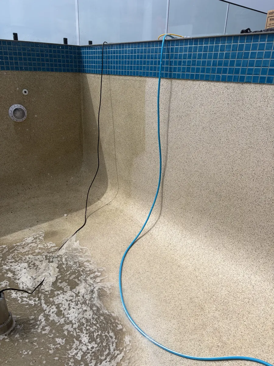 Pool resurfacing work by Deep Blue